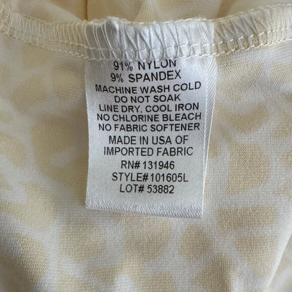 Jude Connally Kerry Dress jude cloth sz small lemon yellow white print - Picture 6 of 7